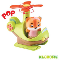 Helikopter Klorofil z figurką zwierzątka