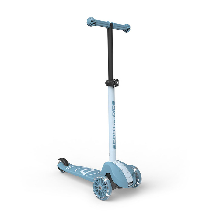 SCOOTANDRIDE Highwaykick 3S Hulajnoga z systemem sterowania 2w1 i kółkami LED składana 3+ Steel