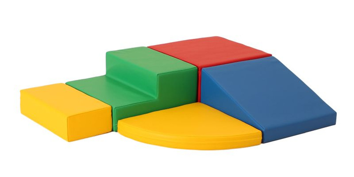 Duże klocki piankowe do wspinaczki i aktywnej zabawy dla dzieci zestaw wielokolorowy Corner Climber IGLU