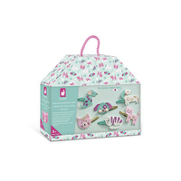 Zestaw kreatywny dla dzieci do tworzenia biżuterii brokatowe spinki do włosów Pieski i kotki Janod