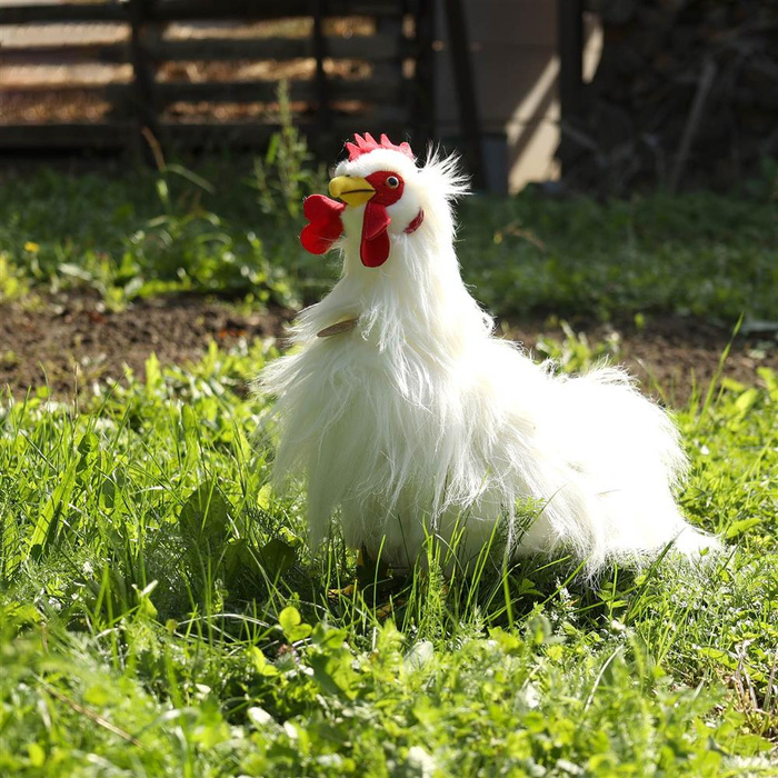 Pluszak dla dzieci biały kogut 33 cm Rappa