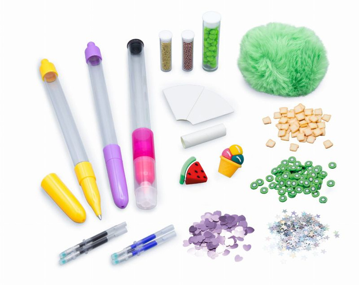 Zestaw diy długopisy i mazak Słodkości Buki