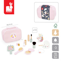 Kosmetyczka z 10 akcesoriami Mała Miss Jednorożec Janod