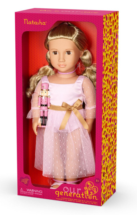 Lalka dla dzieci Natasha z figurką Dziadka do orzechów Our Generation