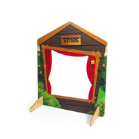 Teatrzyk drewniany moduł do zabawy w odgrywanie ról Erzi