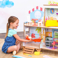 Dwustronny domek dla lalek diabelski młyn Fun Beach House KidKraft 