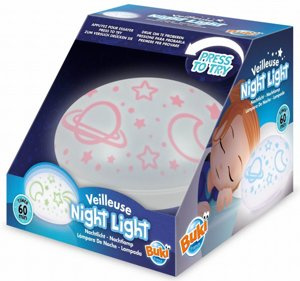 Lampka nocna do pokoju dziecka kolorowe planety gwiazdy Buki