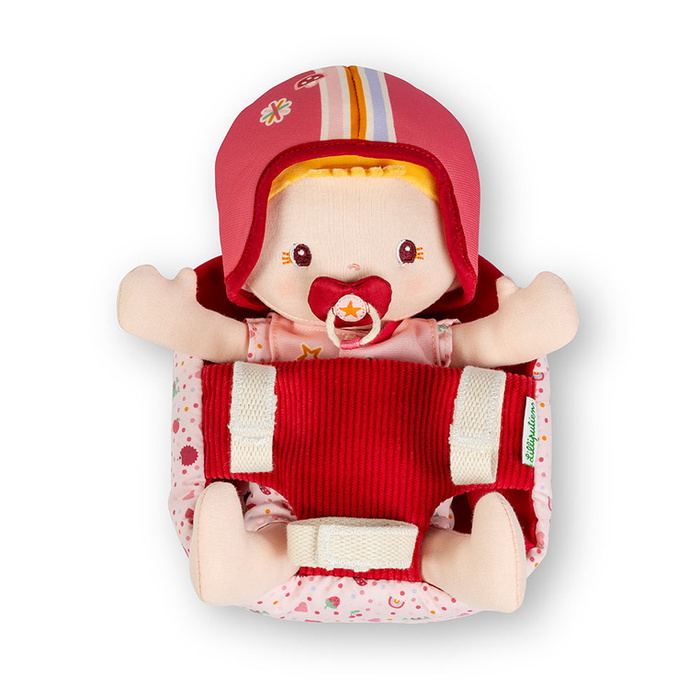 Lilliputiens Lalka z akcesoriami w foteliku rowerowym Lena do zabawy dla dzieci