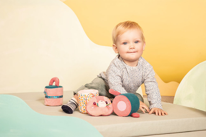 Rozkładany wałek dźwiękowy 4-elementowy Kotka Jeanne Lilliputiens