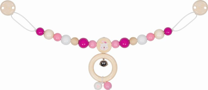 Przywieszka do wózka z klipsami miś polarny Goki Baby