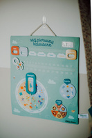 Miękka tablica aktywizująca dla dzieci Kalendarz Lilliputiens