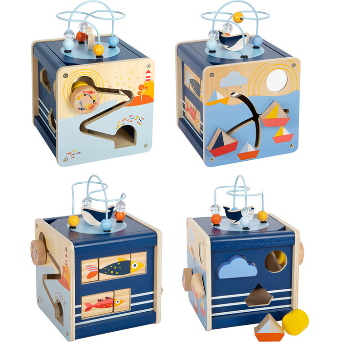 Drewniana kostka edukacyjna motoryczna Ocean Small Foot
