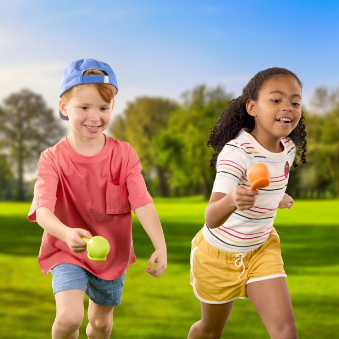 Gra zręcznościowa dla dzieci wyścig z jajkiem na łyżce B.Toys