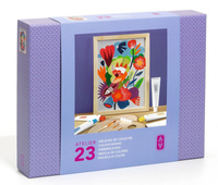 Atelier Grands Augustins Zestaw artystyczny dla dorosłych Ryby i ptaki na tle kwiatów Atelier 23 Djeco 