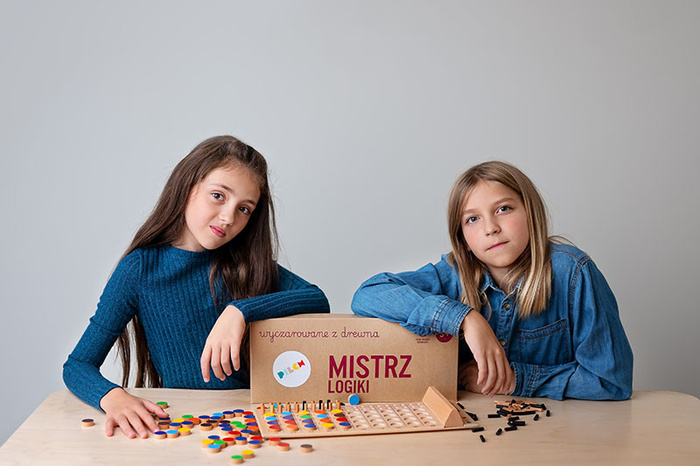 Mistrz Logiki drewniana gra logiczna dla 2 os. rozszyfruj kod przeciwnika Pilch