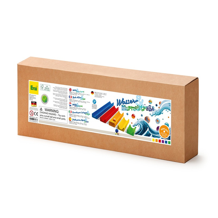 Drewniany Kulodrom 2w1 Tory wodno-kulkowe dla dzieci do zabawy w domu i ogrodzie Erzi 