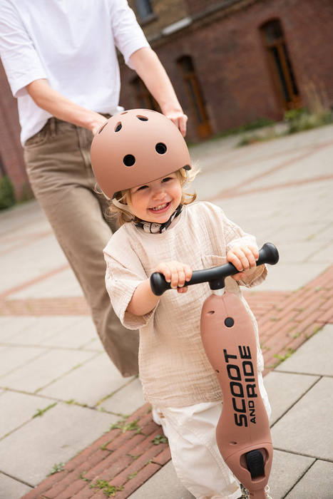 SCOOTANDRIDE Kask XXS-S dla dzieci 1-5 lat Mocha
