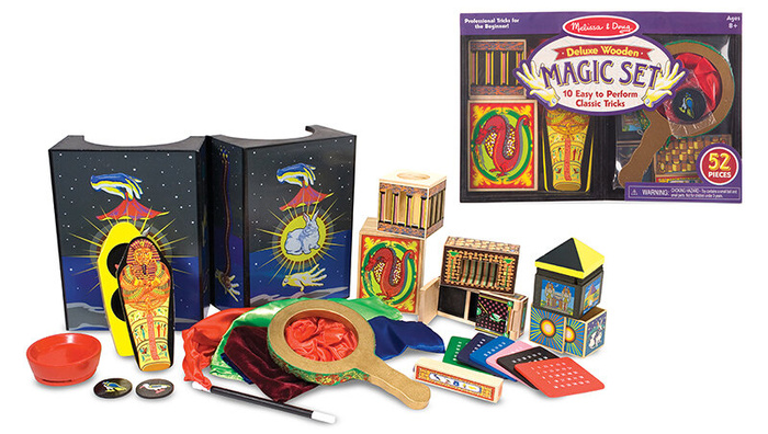 Drewniany zestaw magiczny Deluxe Melissa and Doug