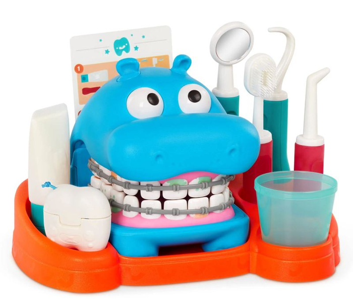 Interaktywny zestaw do nauki higieny jamy ustnej 15 elementów Hippodontist Battat 