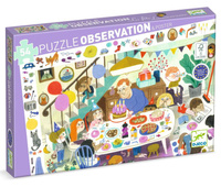 Puzzle dla dzieci obserwacja Urodziny 54 elementy Djeco