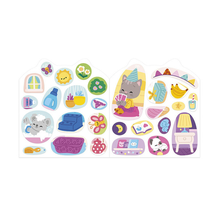 Książeczka do wyklejania z naklejkami Dom Janod