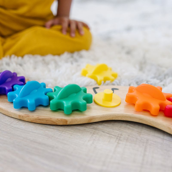 Układanka drewniana z kołami zębatymi Ruchoma gąsienica Melissa & Doug