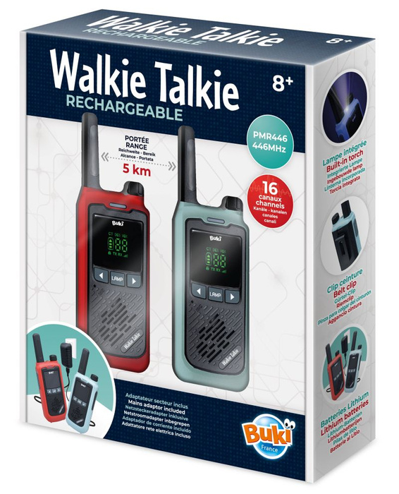 Zestaw 2 walkie-talkie z 5-cio km zasięgiem Buki