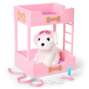 Łóżko piętrowe z pieskiem i akcesoriami różowe Puppy Dreams Bunk Bed Our Generation