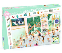 Puzzle dla dzieci obserwacja Szkoła baletowa 100 elementów Djeco