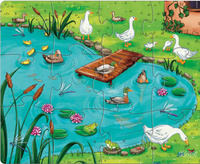 Puzzle Zwierzaki z gospodarstwa 3w1 Haba