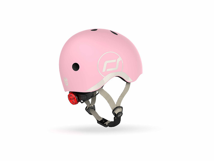 SCOOTANDRIDE Dziecięcy Kask i Ochraniacze Rose XXS-S ochronny Zestaw 1-5 lat