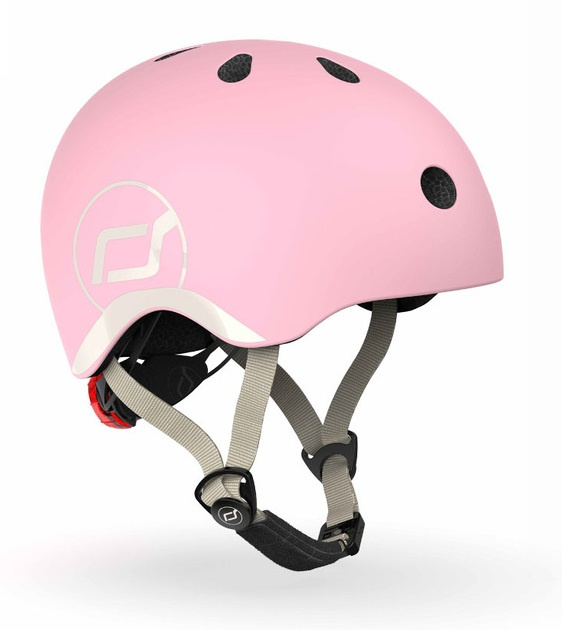 SCOOTANDRIDE Dziecięcy Kask i Ochraniacze Rose XXS-S ochronny Zestaw 1-5 lat