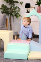 Duże klocki piankowe do wspinaczki i aktywnej zabawy dla dzieci zestaw pastelowy Creativity IGLU