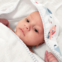 Niebieski słonik przenośny prysznic z szybkoschnącym ręcznikiem dla niemowląt Yookidoo 