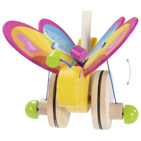 Drewniana Zabawka do pchania Motyl Labelle Goki