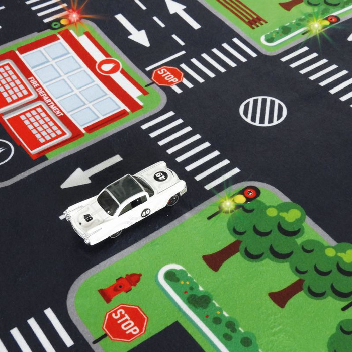 Miękka mata animacyjna Droga 72 x 120 cm i 3 autka Buki