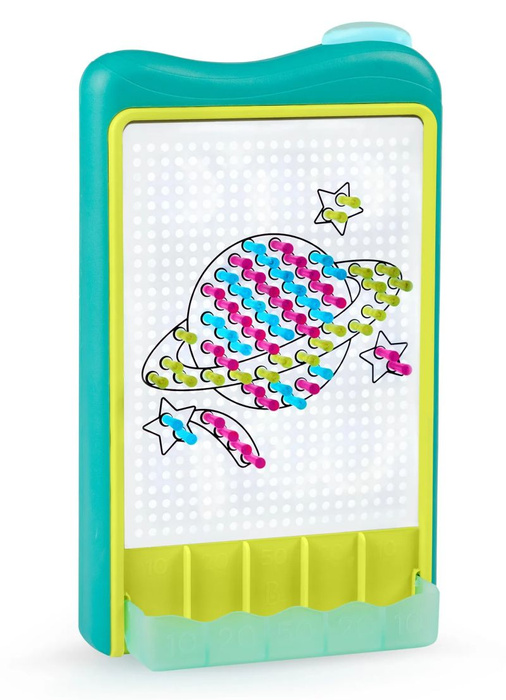 Podświetlany tor kulkowy i tablica artystyczna 2w1 Light-Up Marble Drop B.Toys