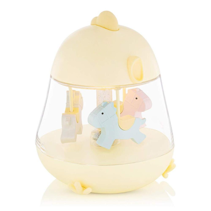 Lampka z pozytywką dla dzieci Kurczaczek żółta Rabbit & Friends