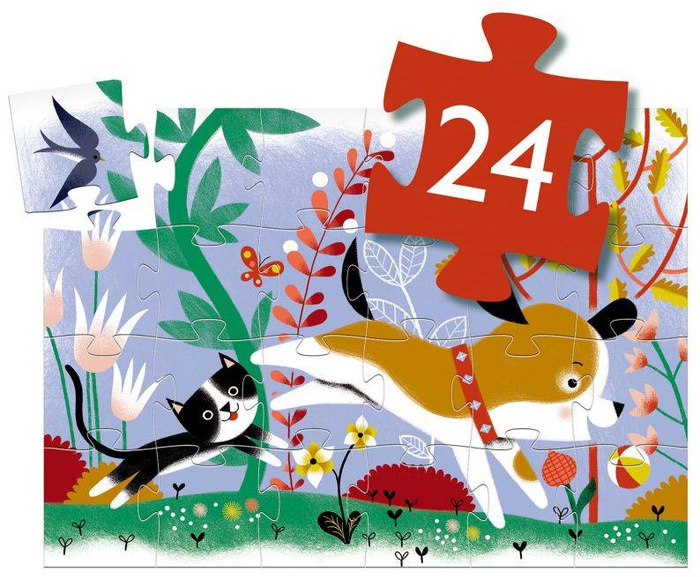 Puzzle tekturowe Szczeniaczek 24 el Djeco