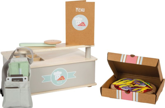 Drewniany zestaw kuchenny do robienia pizzy dla dzieci z piekarnikiem Small Foot