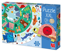 Okrągłe puzzle XXL Odkrywca zwierząt Goula