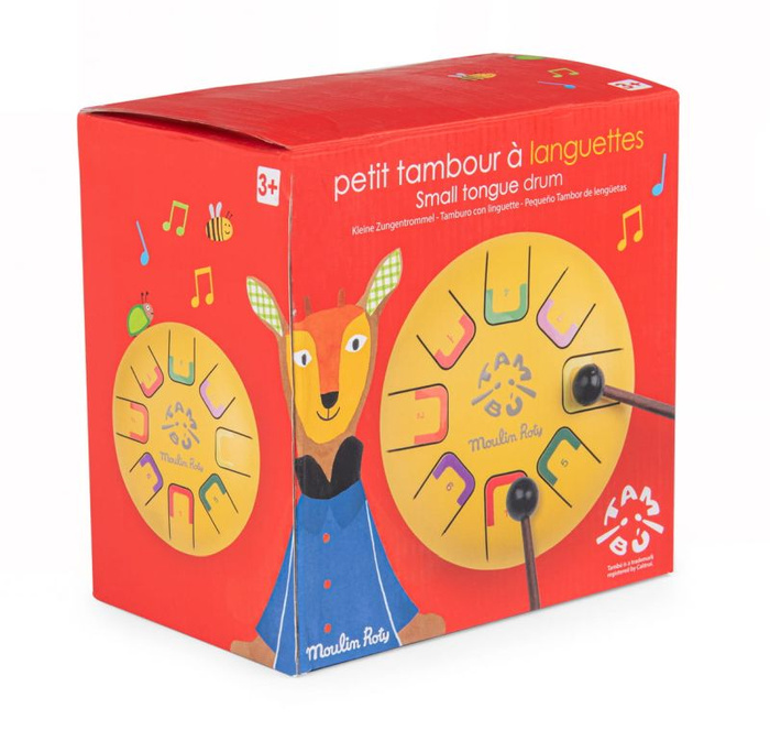 Bębenek językowy żółty Les Popipop Moulin Roty