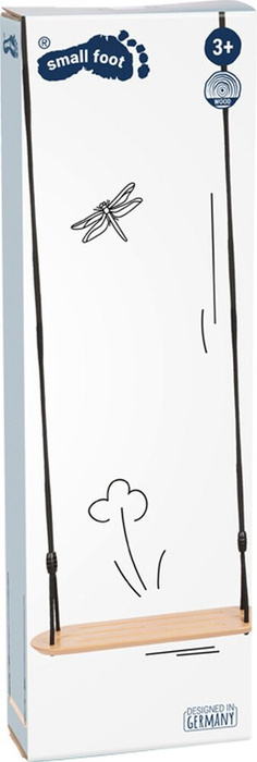 Drewniana huśtawka dla dzieci deska Black Line Small Foot zabawy na świeżym powietrzu