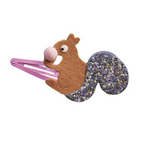 Zestaw kreatywny dla dzieci do tworzenia biżuterii brokatowe spinki do włosów Leśne zwierzątka Janod