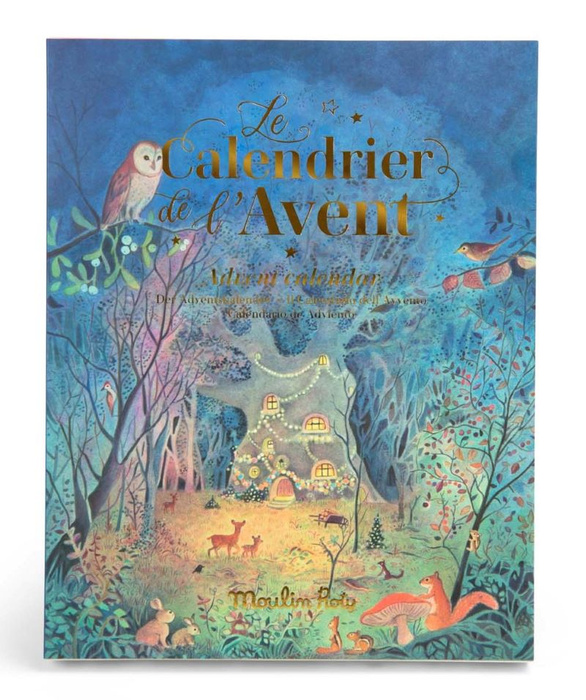 Bajkowy Kalendarz adwentowy latarka projektor La Grande Famille Moulin Roty