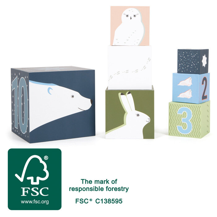 Pudełka do układania wieża Arktyka Small Foot