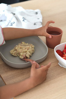 Komplet naczyń z silikonu z przyssawką Terracotta Beaba