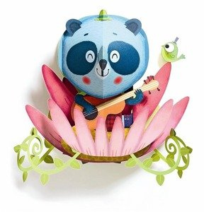 Obrazki do pokoju dziecięcego Panda i lotos Djeco