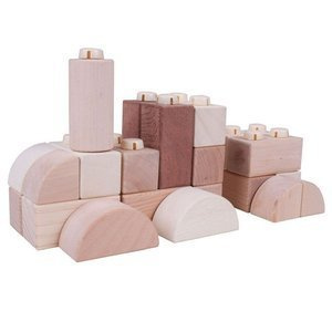 Klocki drewniane w skrzynce 100 el Bigjigs Toys
