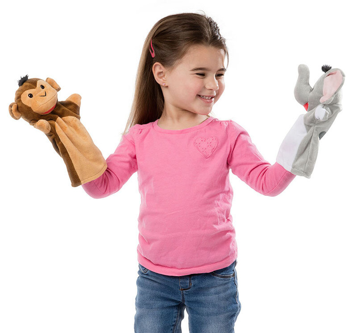 Zestaw pacynek na rękę Przyjaciele z safari Melissa and Doug